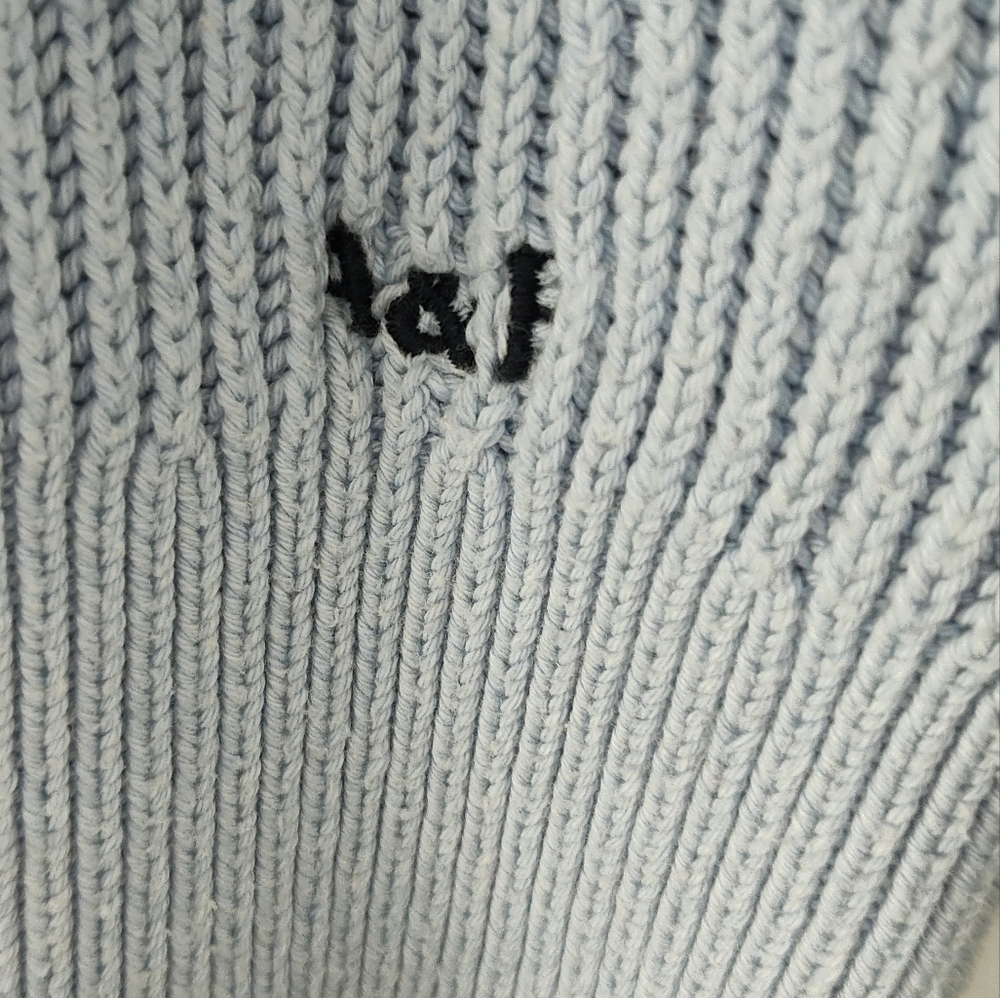 Abercrombie & Fitch Cotton Long Sleeve Blue Sweater Size XS - Picture 3 of 5